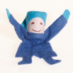 das blaue Purzelmädchen