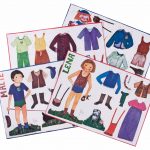 Die vier Ausschneidebögen von Lena und Malte