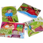 Vier Hexenmotive als Postkarten