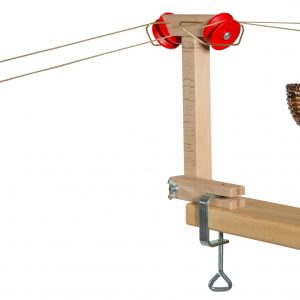 Die Stütze zur Körbchen-Seilbahn