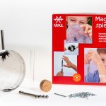 Die Teile des Experimentierkastens Magnetspiele