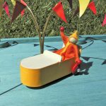 Wendolin auf seiner Rennbahn