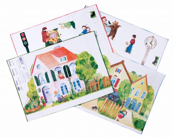 Der Aussschneidebogen Haus und Spiel